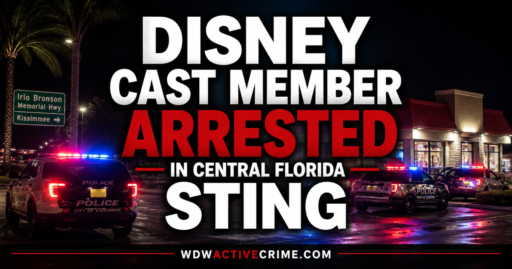 Disney Cast Member Among 16 Arrested in Central Florida Child Predator Sting