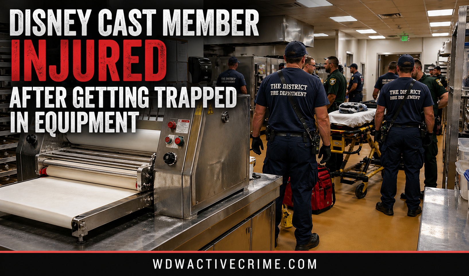 Disney Cast Member Injured and Trapped in Equipment