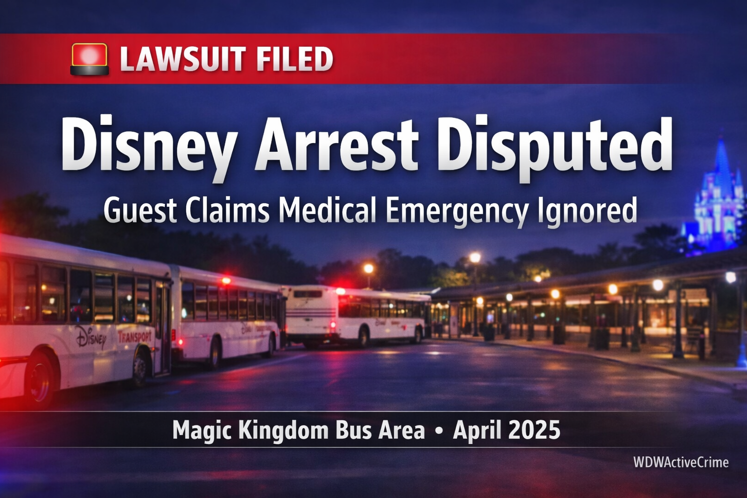Guest Sues Disney and Orange County Sheriff Following Magic Kingdom Arrest