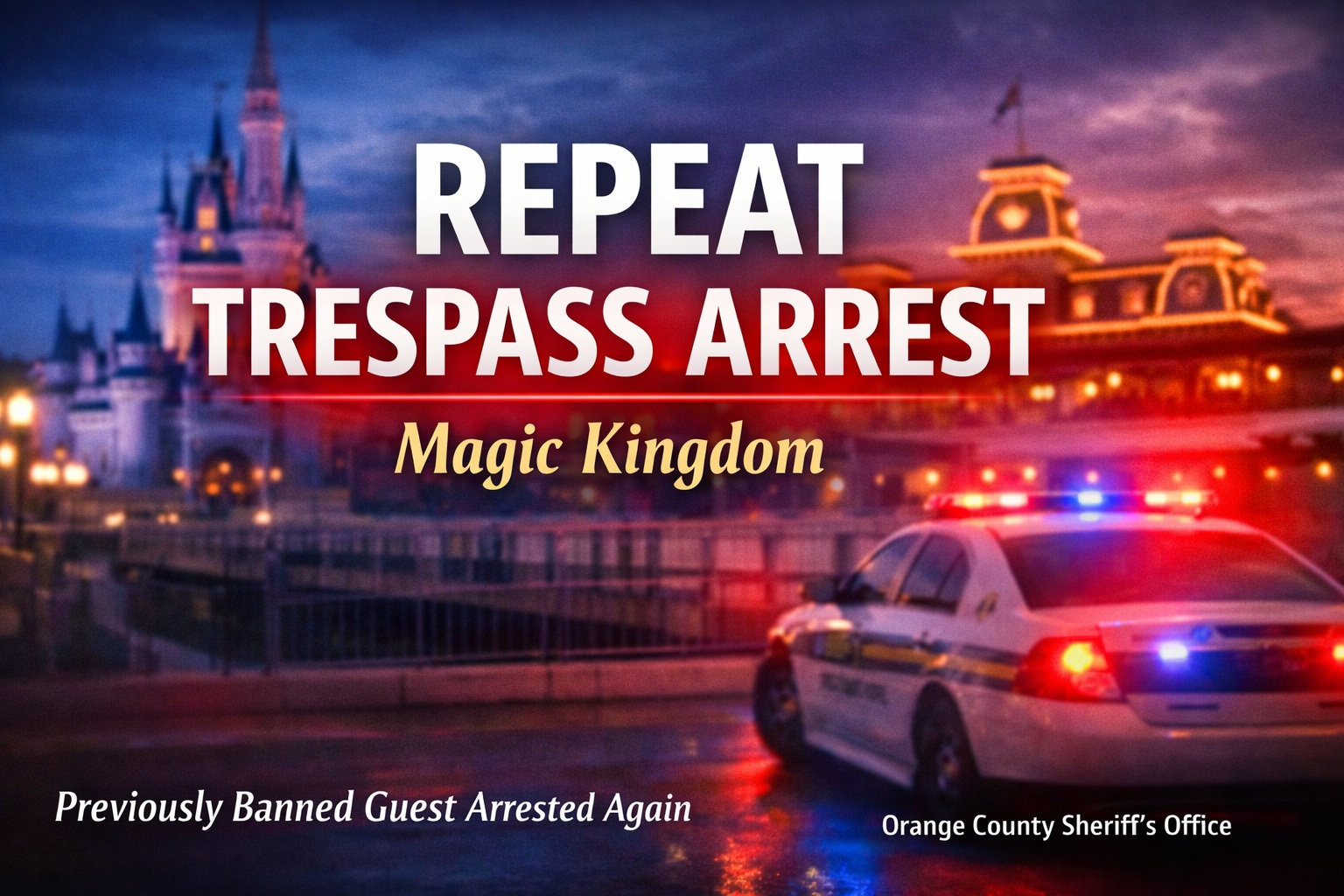 Arrested Again for Trespassing; First Arrest Didn’t Get the Message Across