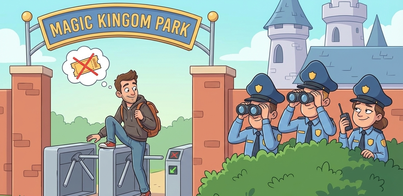 Sneaking Into Disney: How Ticket Evasion Turns Into Theft, Trespass, and Arrest