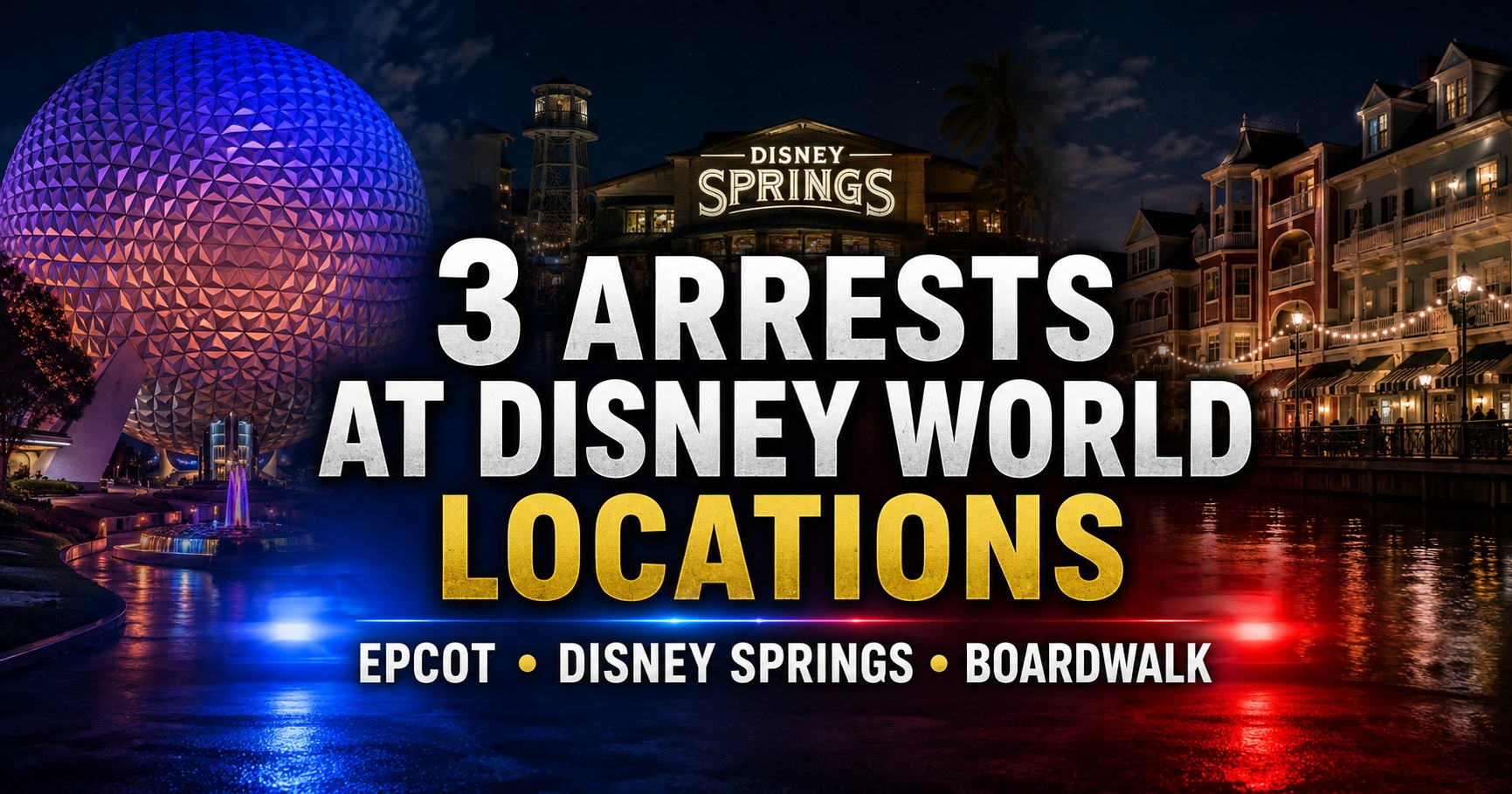 Three Separate Arrests Reported at Walt Disney World Locations in Recent Orange County Cases
